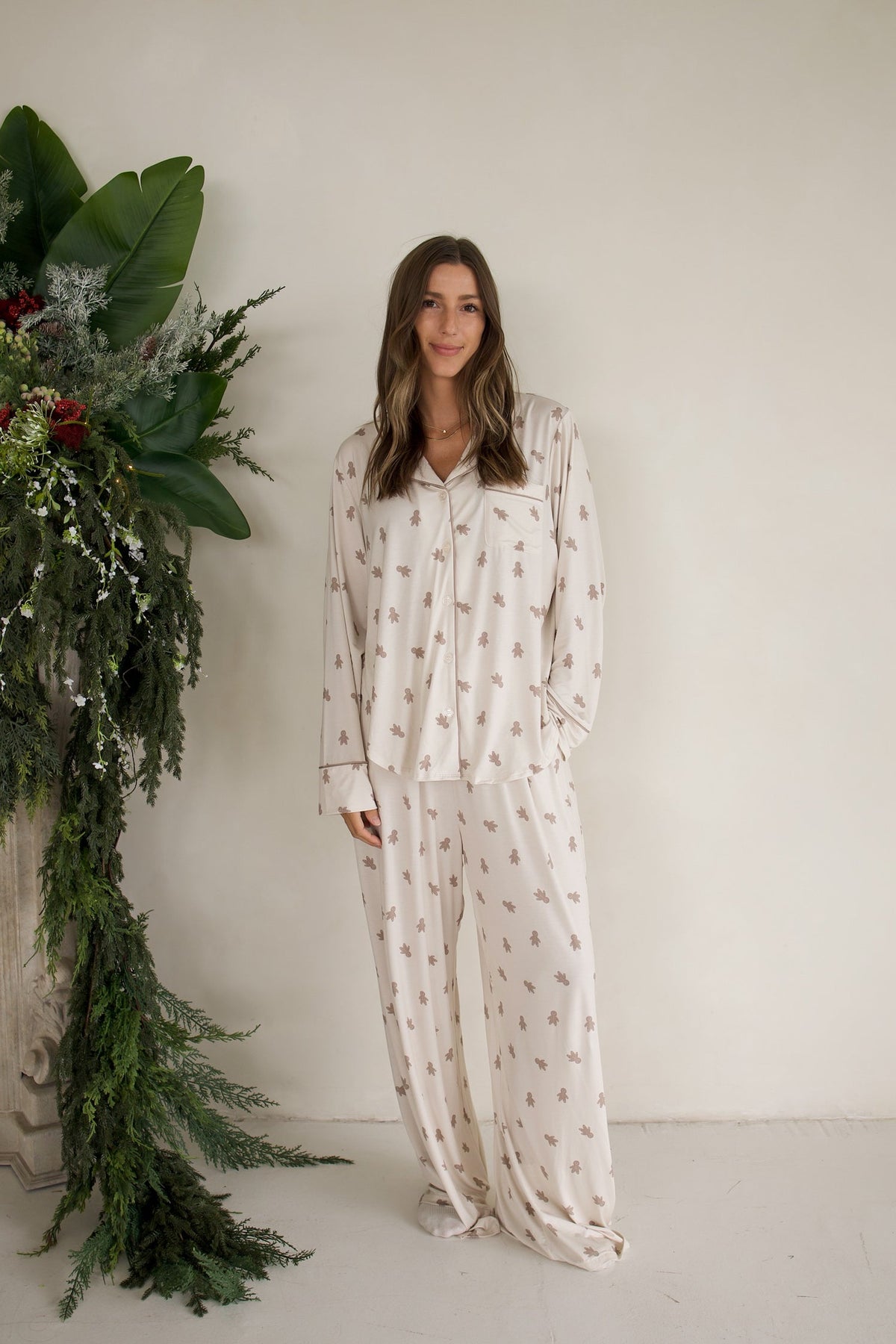 Women's Bamboo Button Up Lounge Set | Gingersnap