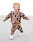 Jogger Set | Mocha Bolts