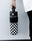 Checker Flame 16 Oz Water Bottle