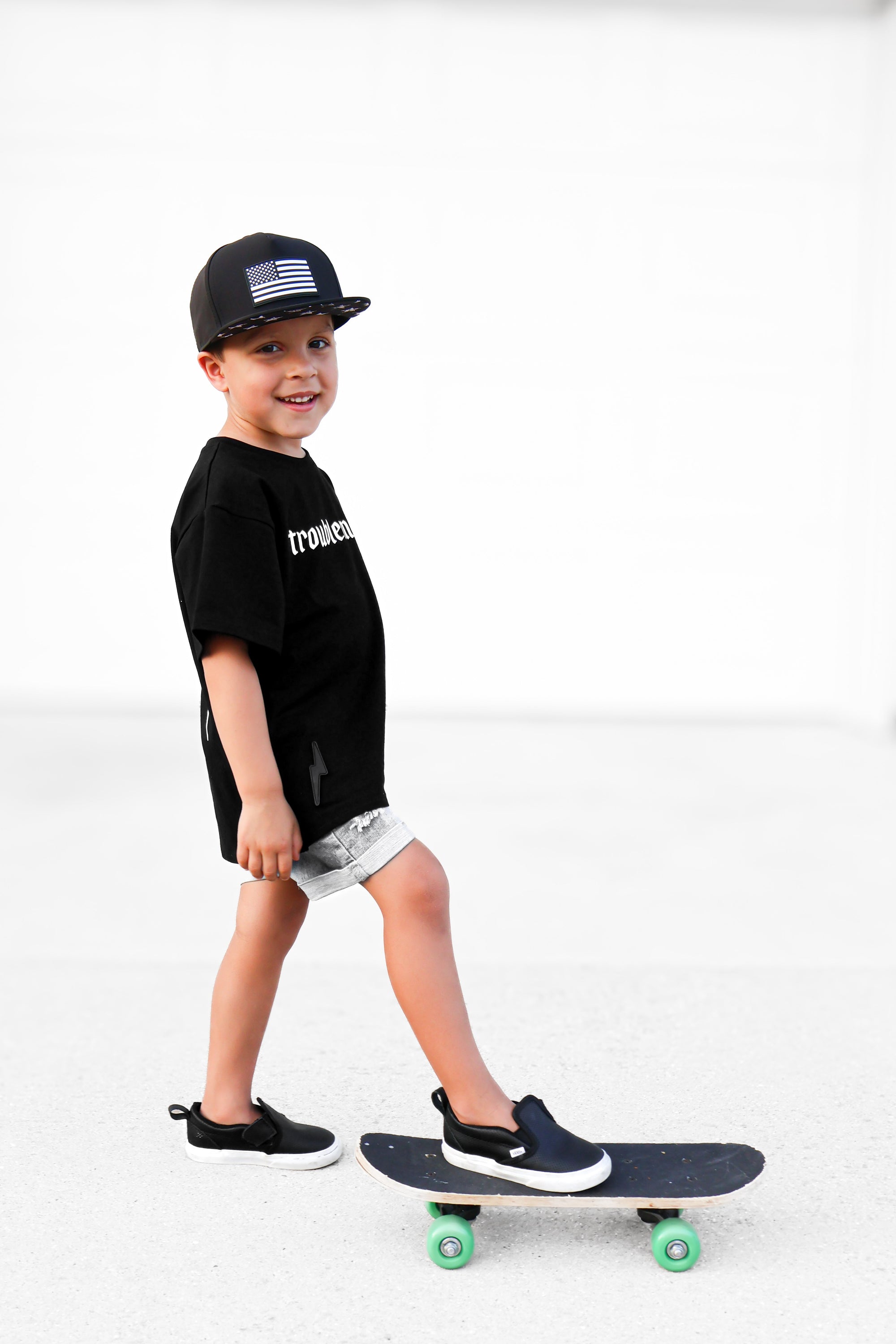 Bamboo Graphic Tee in Troublemaker