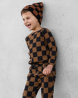 Organic Ribbed Set in Smoke + Spice (PREORDER)