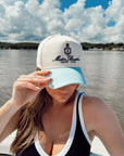 Motor Boatin' Yacht Club - Baby Blue Vintage Trucker Hat