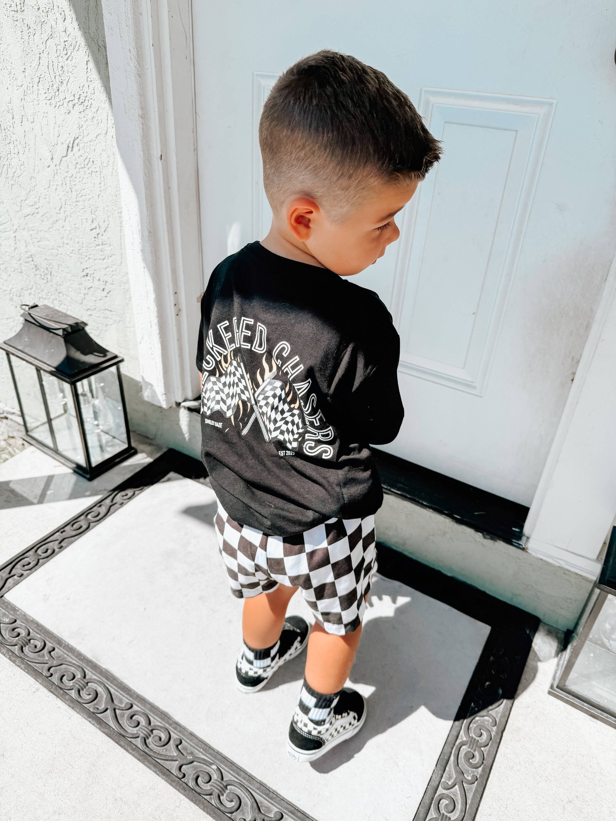 CHECKERED CHASER • BAMBOO TEE