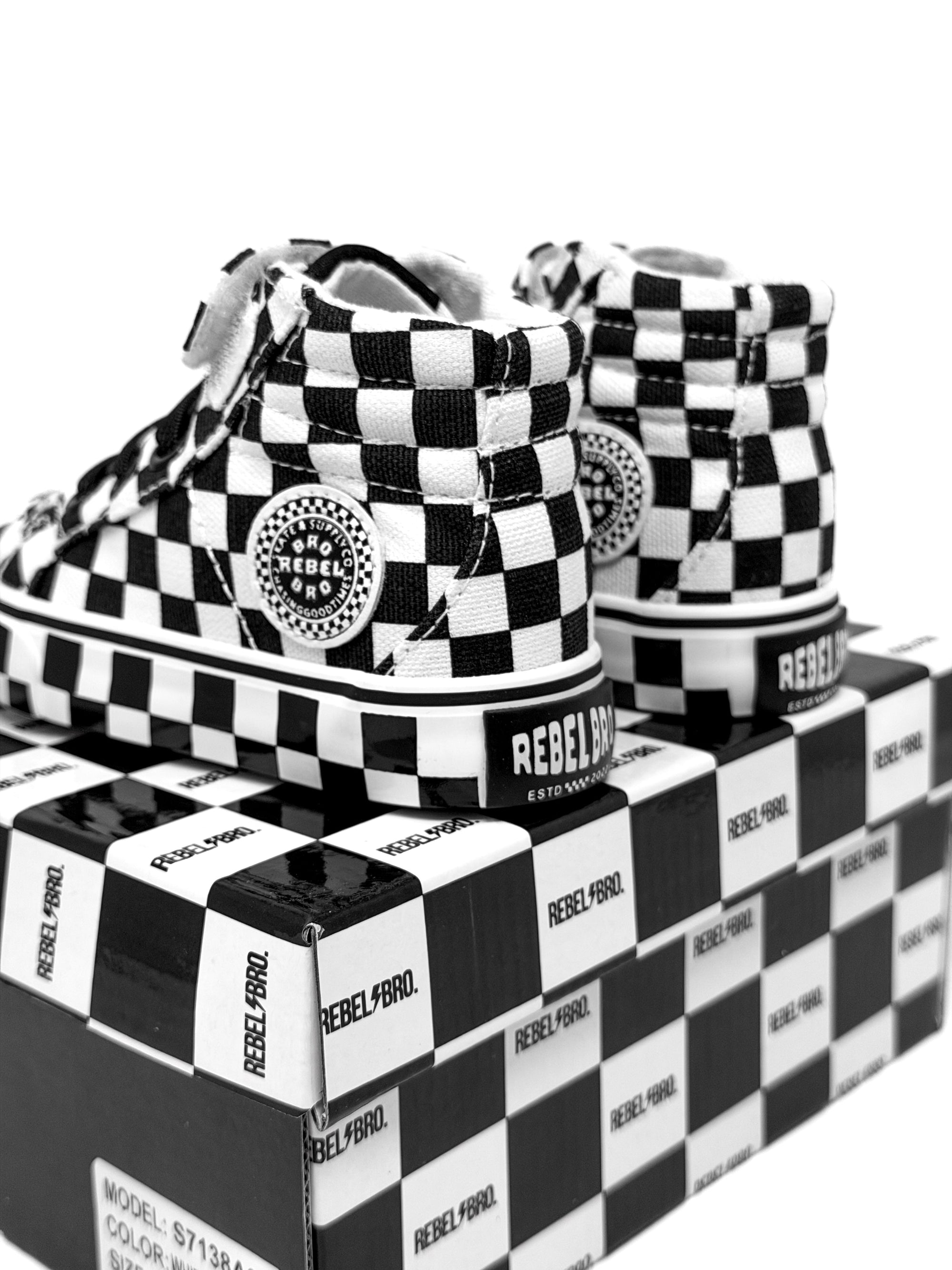 SK8TR Hi-Top in Venice (Checkered)