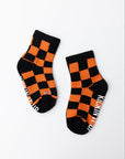 Orange and Black Check