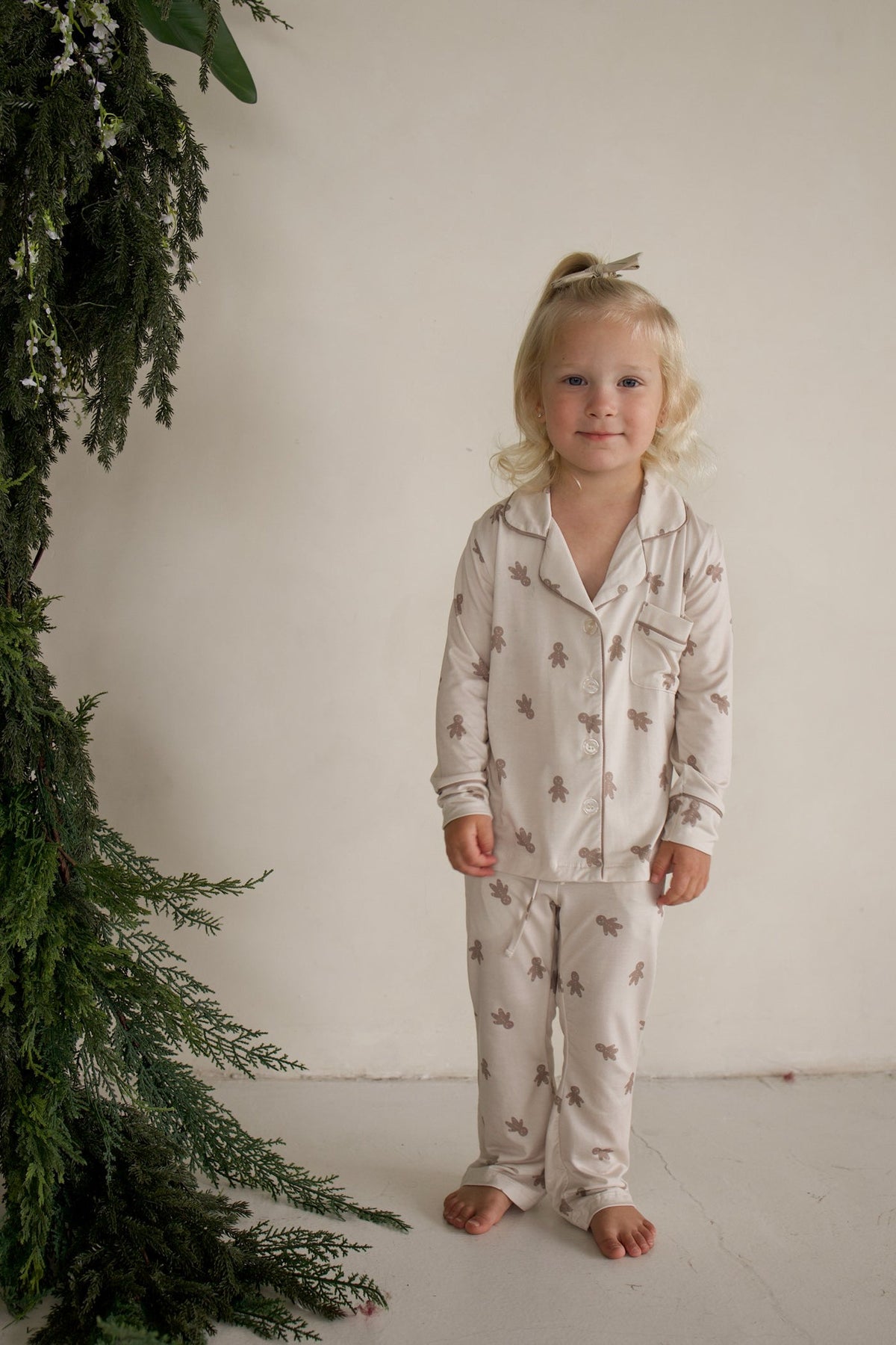 Girl's Bamboo Button Up Lounge Set | Gingersnap