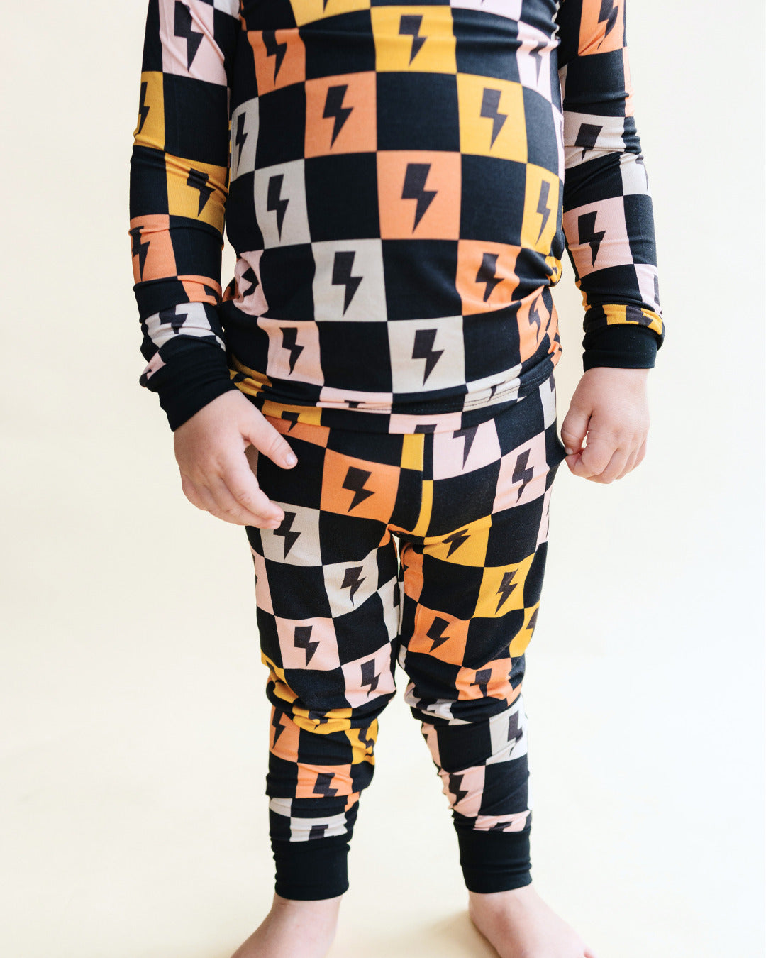 Bamboo Two Piece Set | Colorful Checks &amp; Bolts