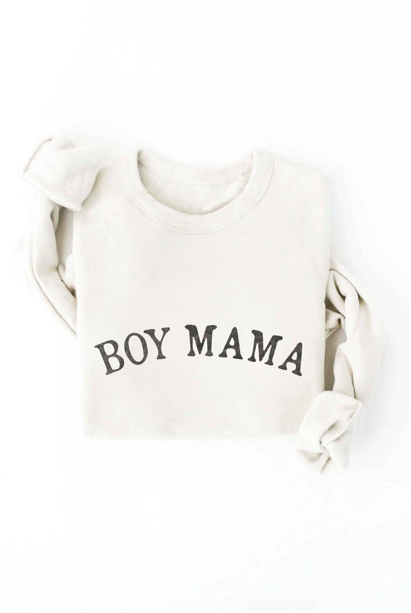 BOY MAMA Graphic Sweatshirt: XL / HEATHER DUST