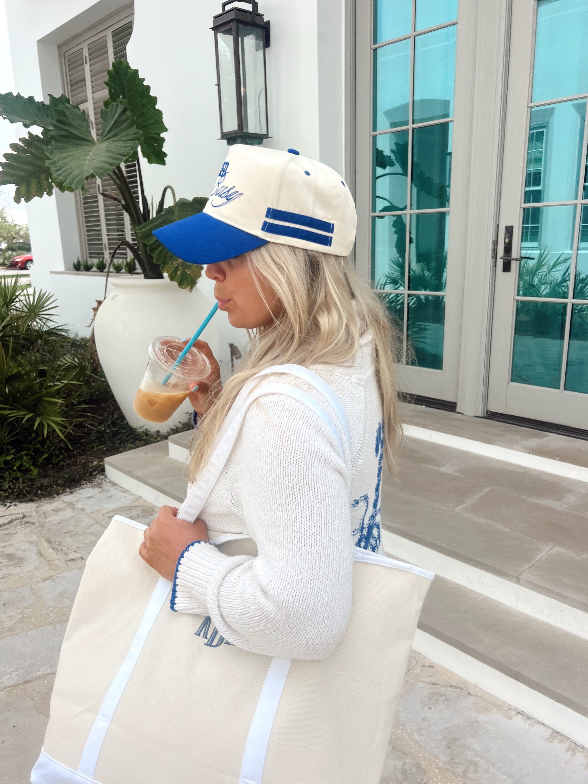 Booked and Busy - Royal Blue Vintage Trucker Hat