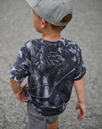 Toddler Camo Tee in Charcoal