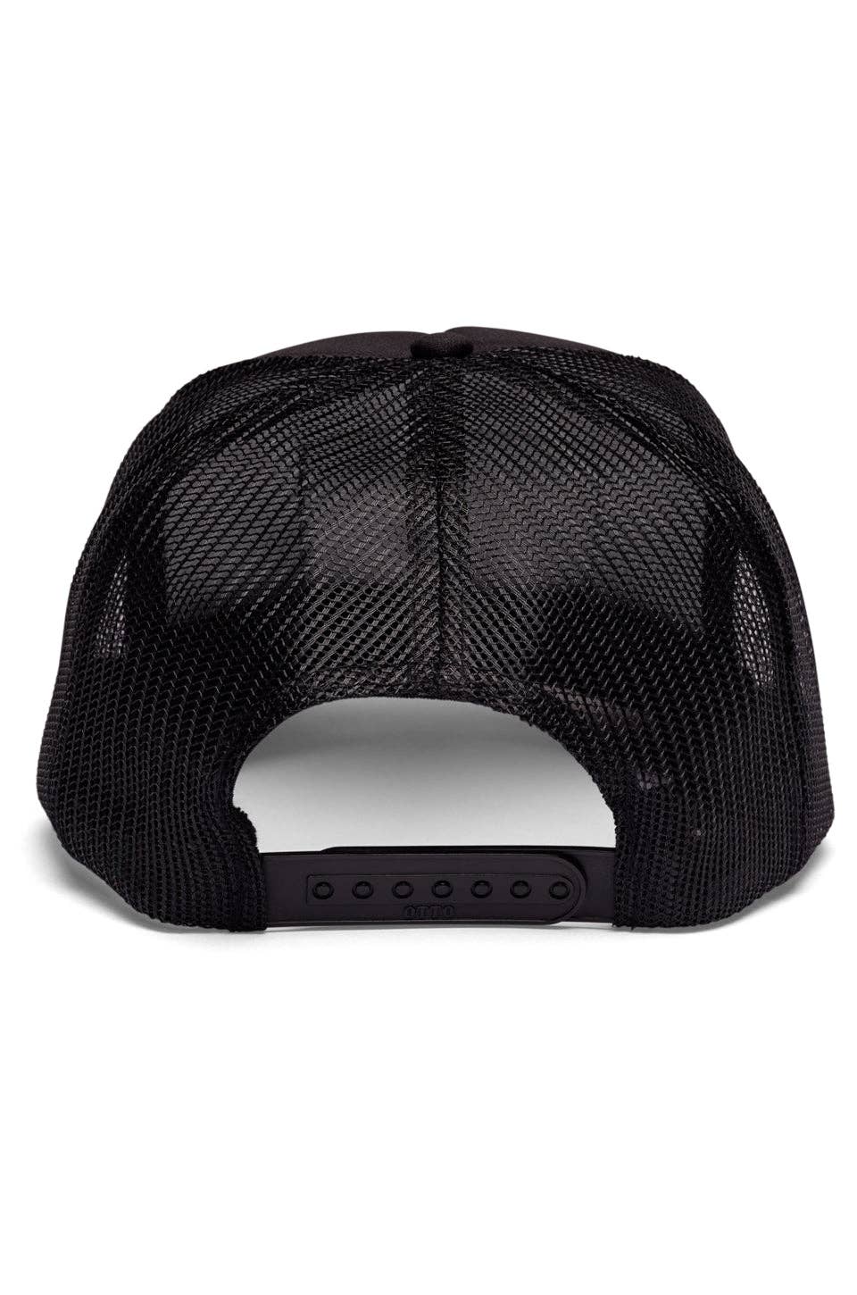 Youth Locals Only Trucker Hat in Black