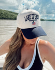 Lake it Easy - Navy Vintage Trucker Hat