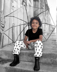 Classic Midi Rain Boot in Black / Black