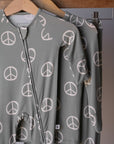 Bamboo Zip Pajamas | Peace