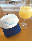 Mom's Drink Martinis - Navy Vintage Trucker Hat