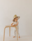 Harem Bamboo Romper | Checkerboard