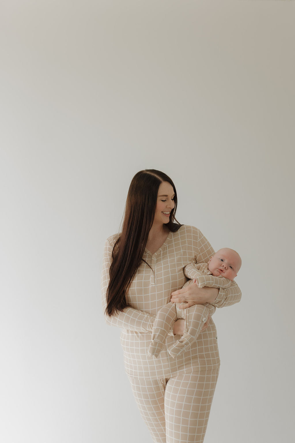 Women&#39;s Bamboo Pajama | Grid || MATCHING KIDS