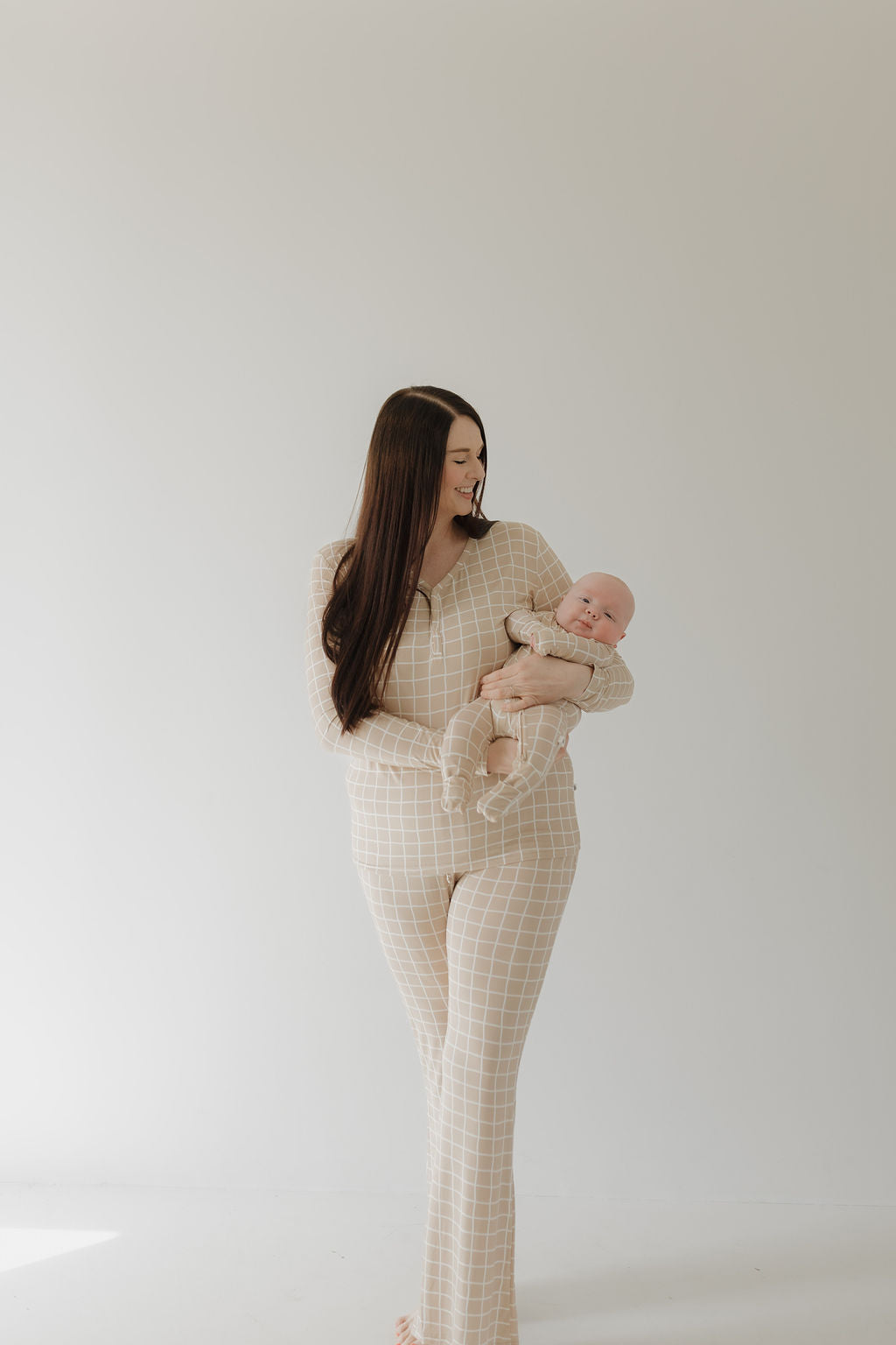 Women&#39;s Bamboo Pajama | Grid || MATCHING KIDS