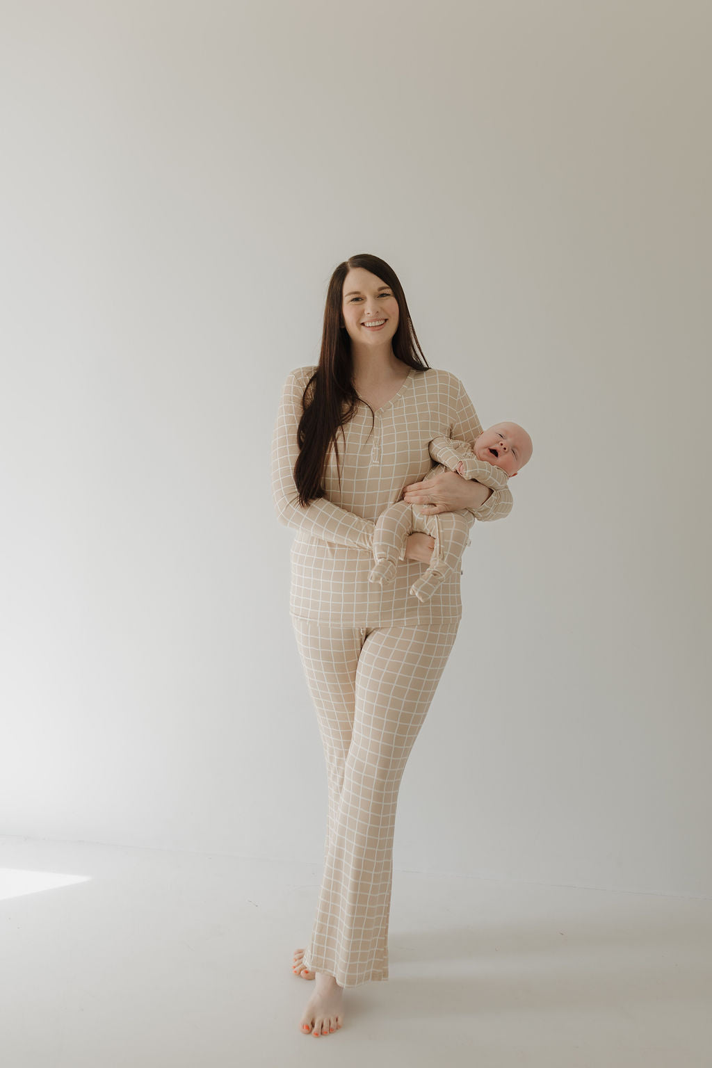 Women&#39;s Bamboo Pajama | Grid || MATCHING KIDS