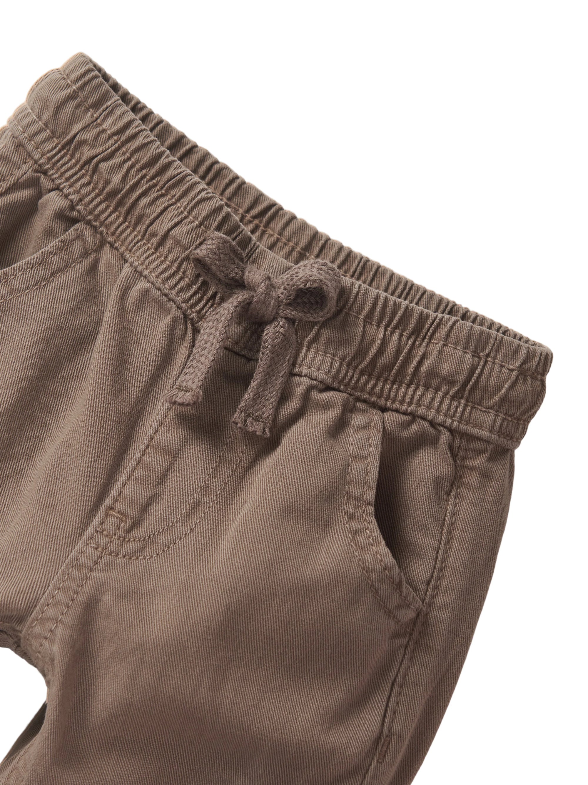 Cotton Twill Caro Jogger - Mushroom