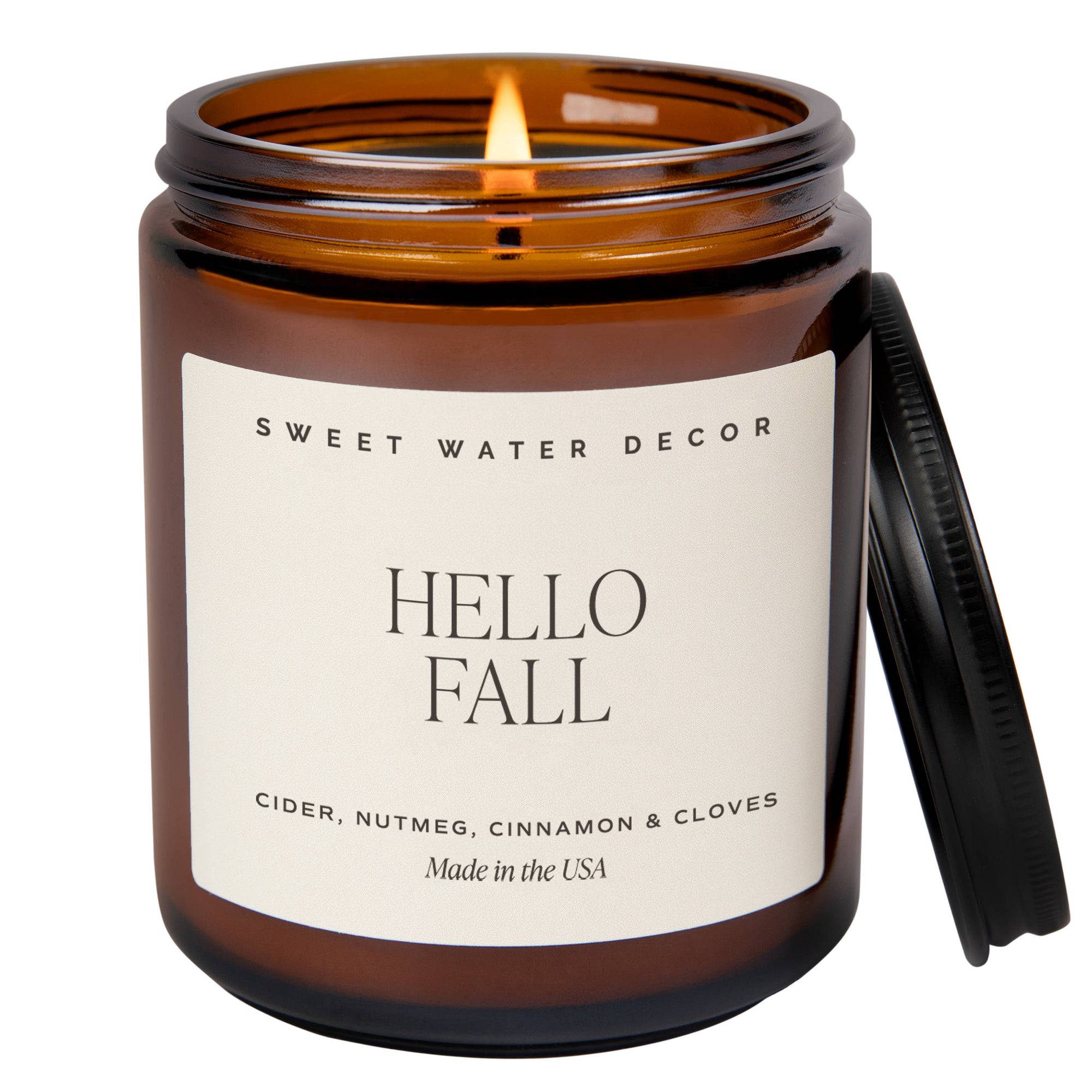 Hello Fall 9 oz Soy Candle - Fall Decor &amp; Gifts