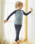 Modal Raglan Boys Girls  Long Sleeve PJs