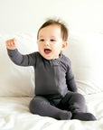 Modal Charcoal Baby Footie