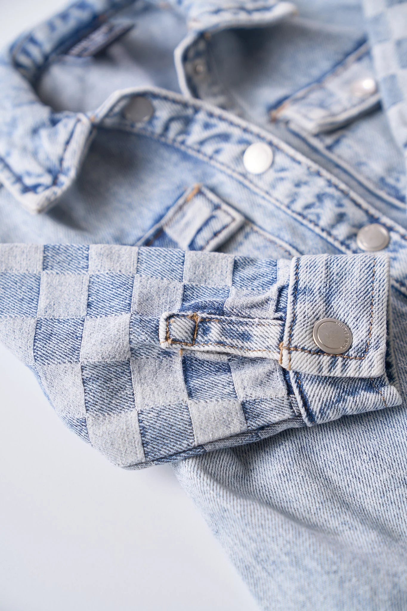 Checker Denim Shacket