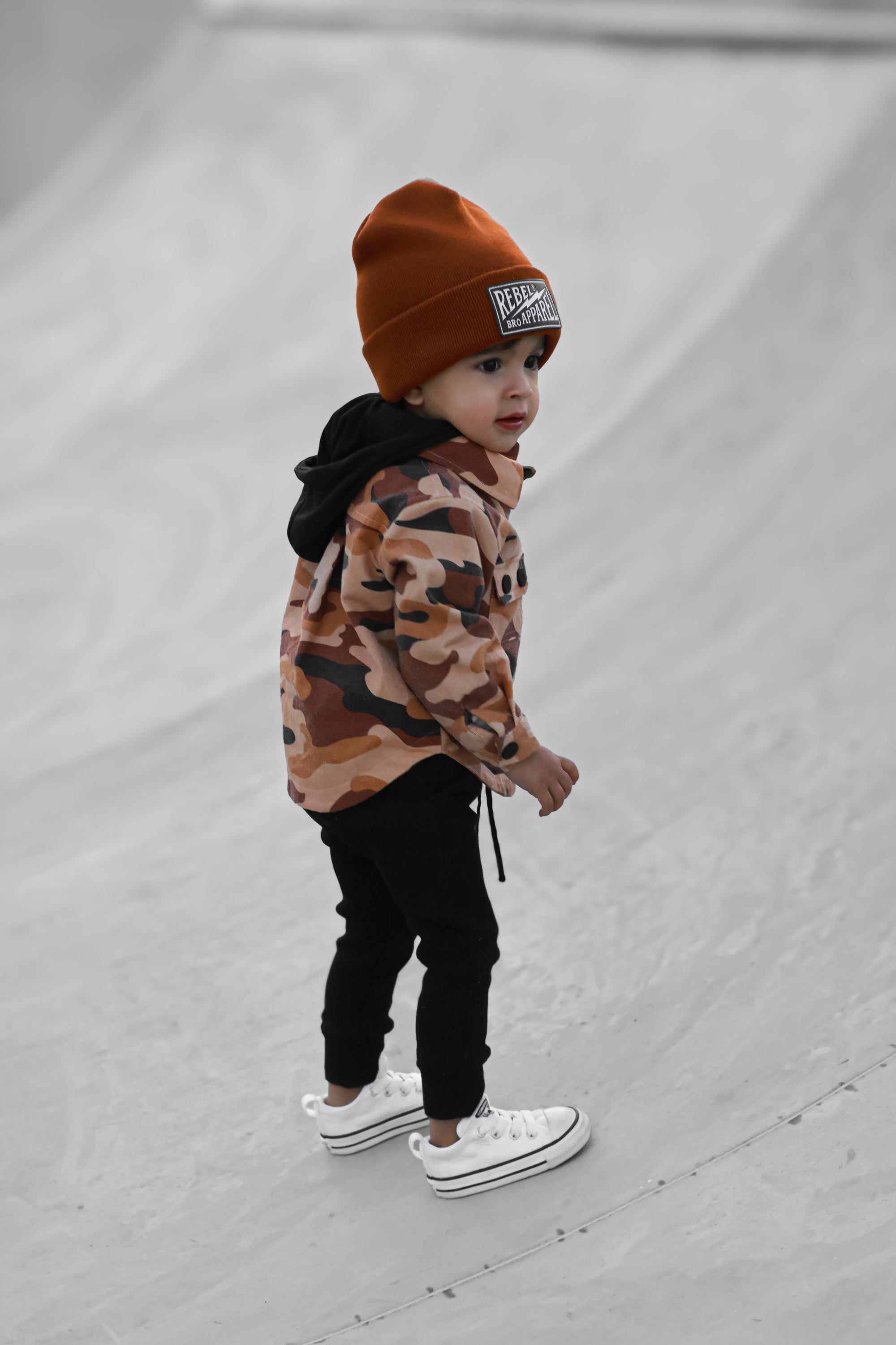 Hooded Flannel in Ranger Camo