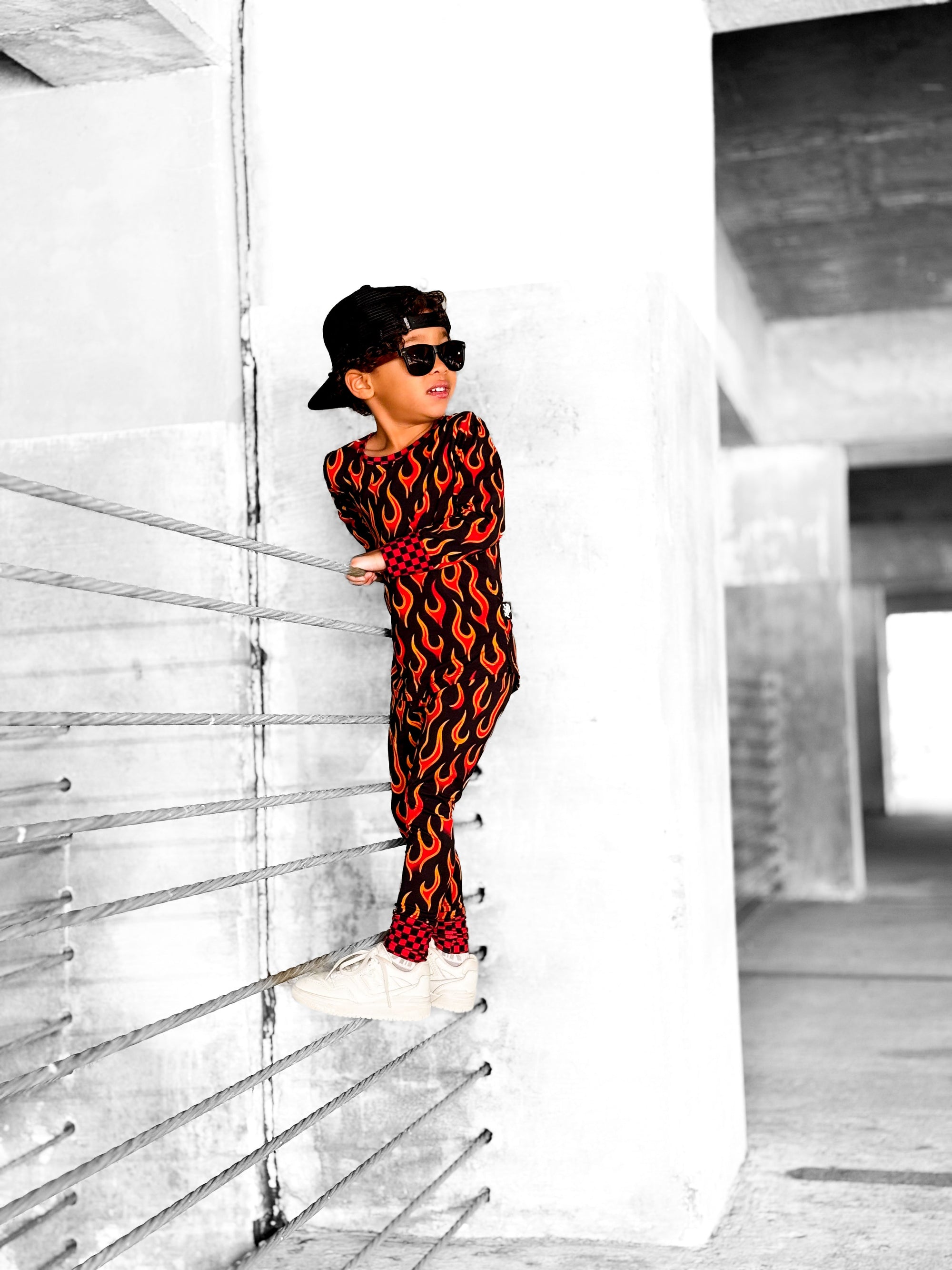 Bamboo Two Piece Set in Caliente