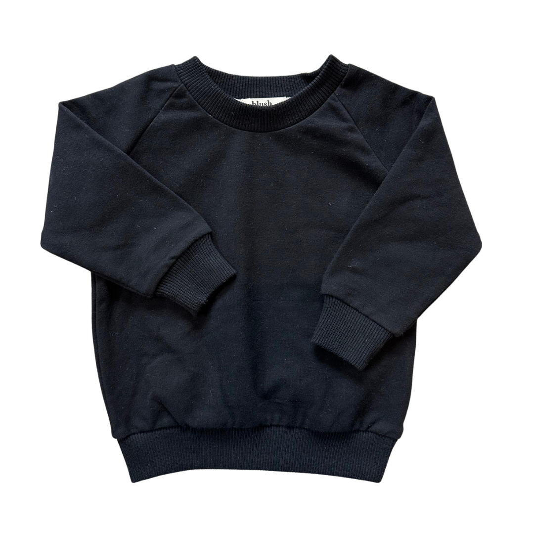 French Terry Pullover - Black