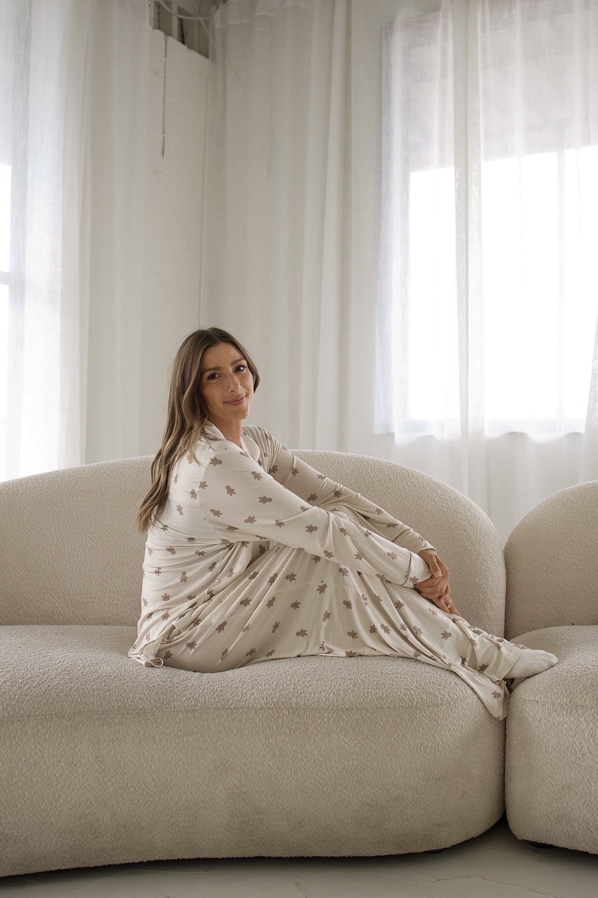 Women's Bamboo Button Up Lounge Set | Gingersnap