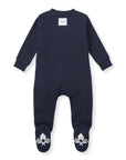 Solid Rib Organic Cotton Sleep & Play - Midnight