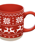 *NEW* Red Fair Isle Sweater Stoneware Coffee Mug - Gifts