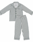 Green Stripe Collared Bamboo Set