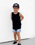 Bamboo Tank in Black