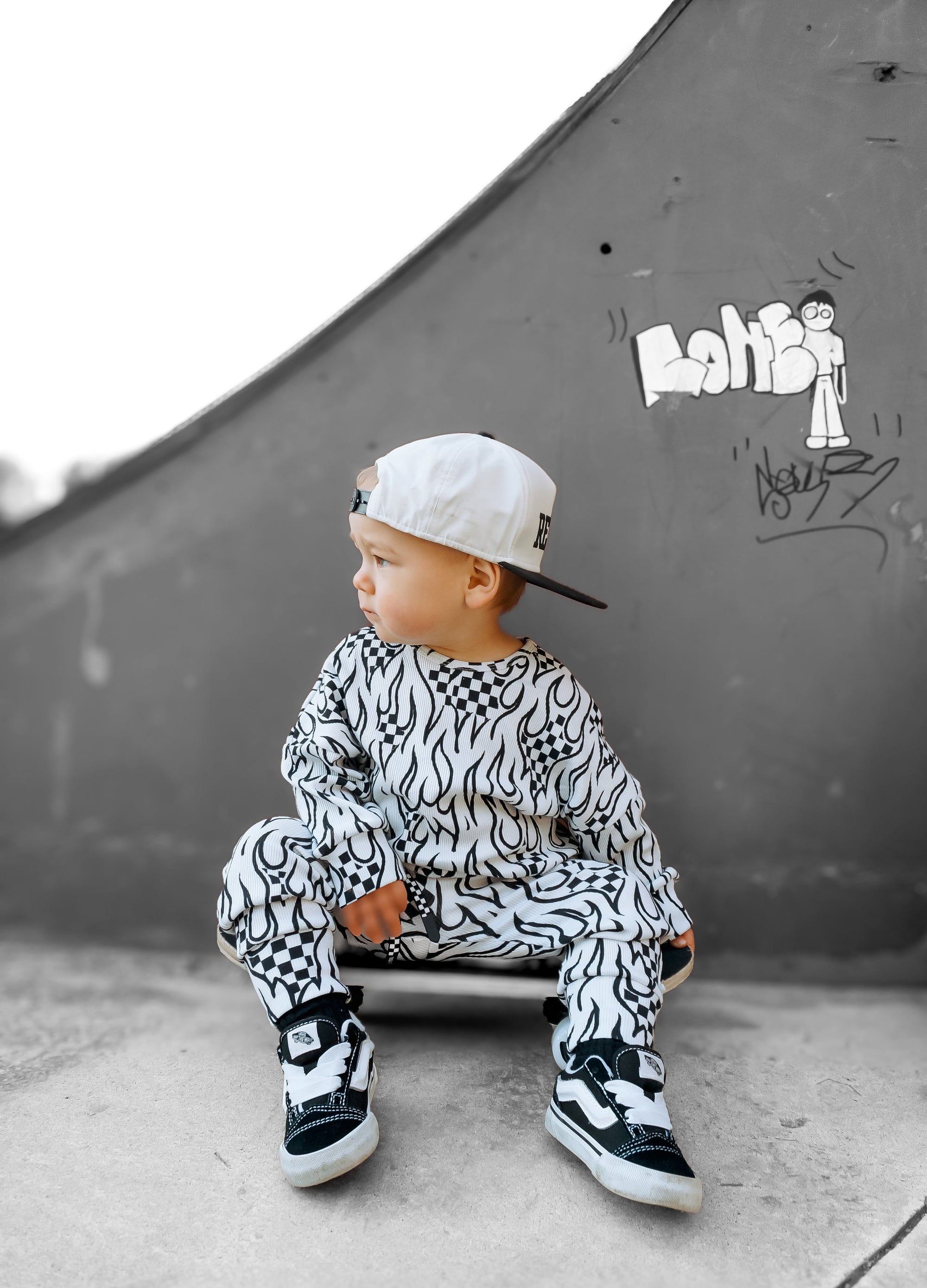 Organic Ribbed Set in Full Throttle