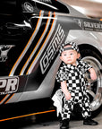 Pit Crew Romper in Venice