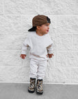 Organic Ribbed Set in Oat