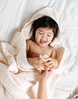 Bath - Toddler Hooded Towel - Cream