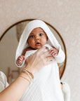 Bath - Infant Hooded Towel - White
