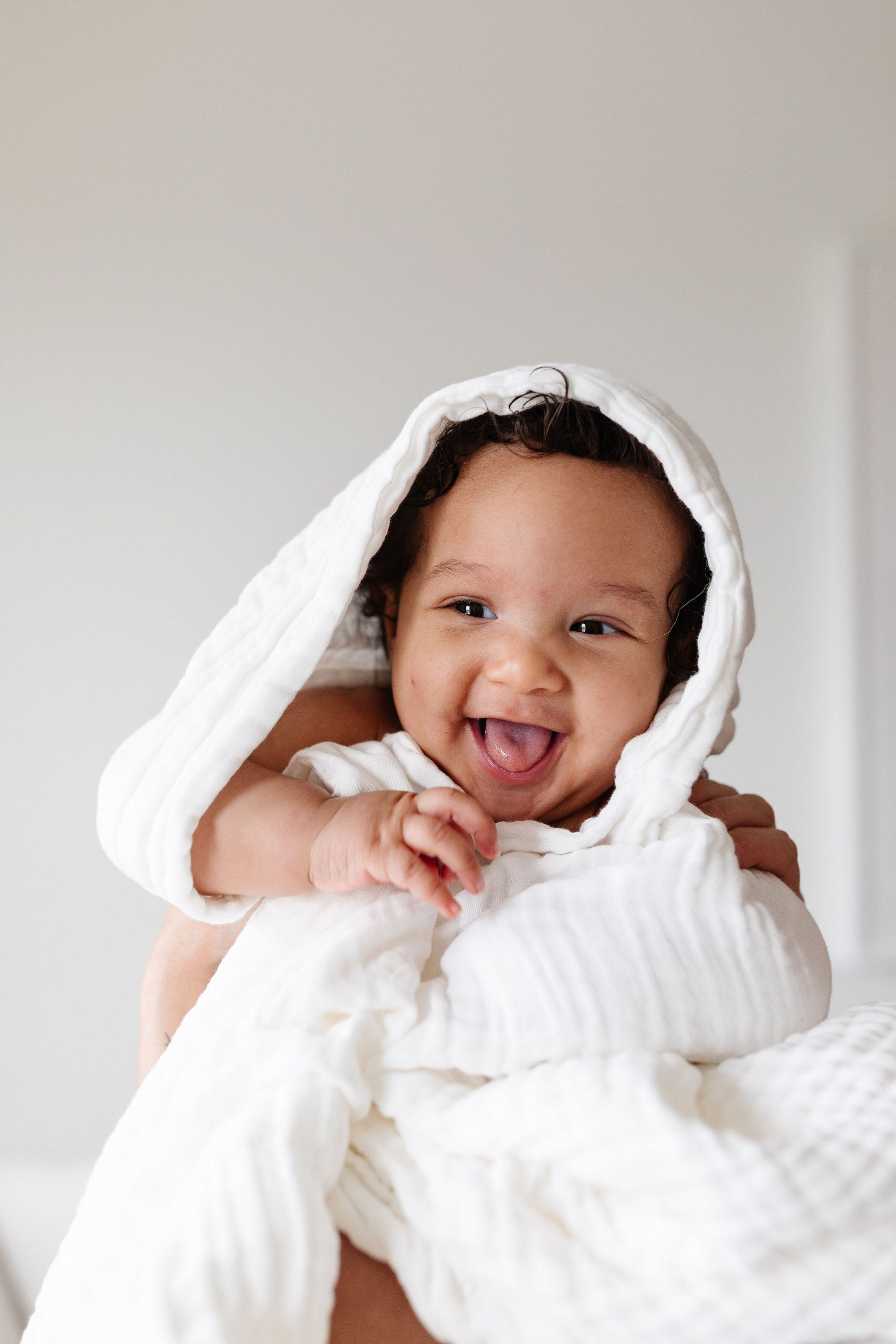 Bath - Infant Hooded Towel - White