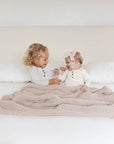 Chenille Blanket - Oatmeal - Small & Large