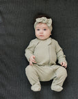 Sage Organic Cotton Ribbed Zipper