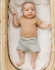 Cafe Organic Cotton Ribbed Snap Bodysuit