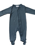 Charcoal Bamboo Footed Zipper