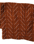 Rust Mudcloth Burp Cloth