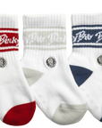 3-Pack Red/White/Blue socks