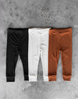Ribbed Bamboo Leggings (3 Pack) - Neutral Solids