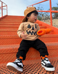 Orange and Black Check